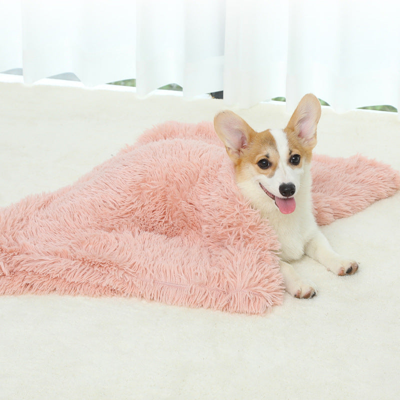 Dog Bed And Extra Matching Cover Sheet Dog Crate Pad Ultra Soft Dog Bed Mat Washable Pet Kennel Bed With Non-Slip Bottom Fluffy Plush Sleepi