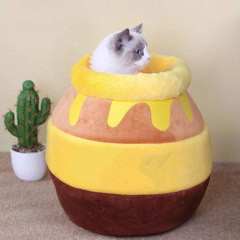 All-Season Warm Honey Pot Pet Nest