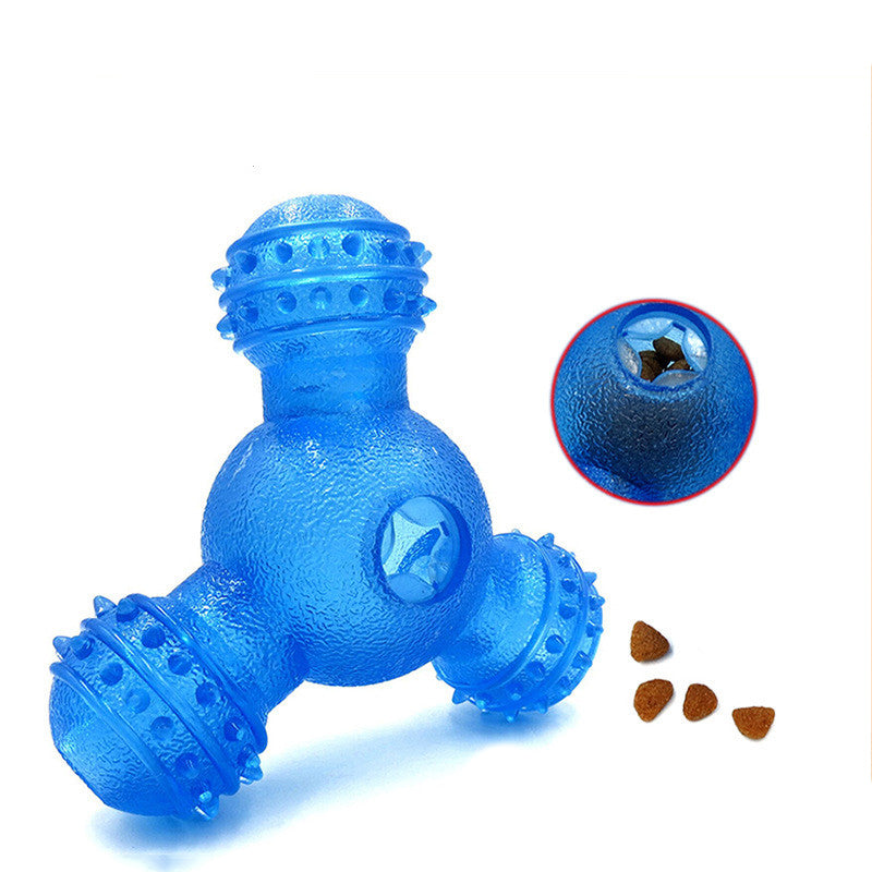 Three-Hole Food Leakage Training, Molar Teeth Cleaning, Feeding Dogs, Creative Chewing Toys