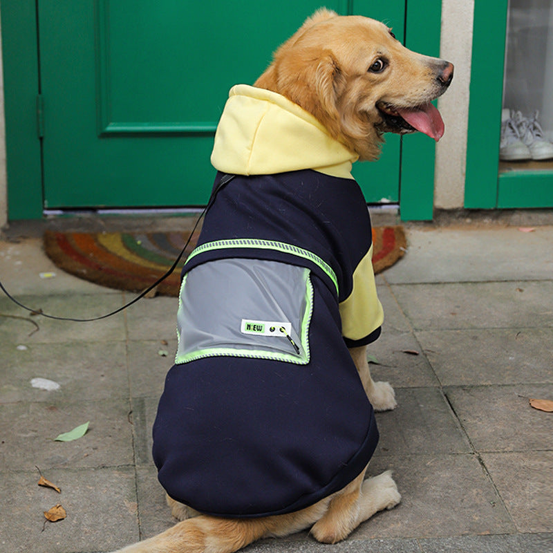 Large Dog Fleece Sweater With Pocket