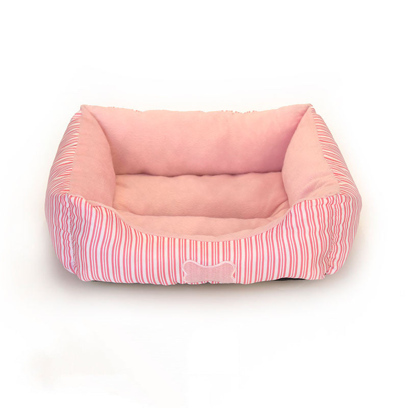 Bone Pattern Teddy Kennel Small And Medium-Sized For All Seasons
