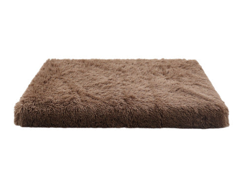 Plush Square Memory Foam Dog Bed