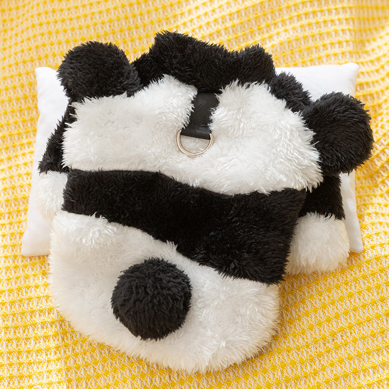 Cute Fluffy Cow-Feet Winter Dog Jacket