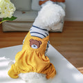 Fleece-Lined Teddy Bear Dog Overalls