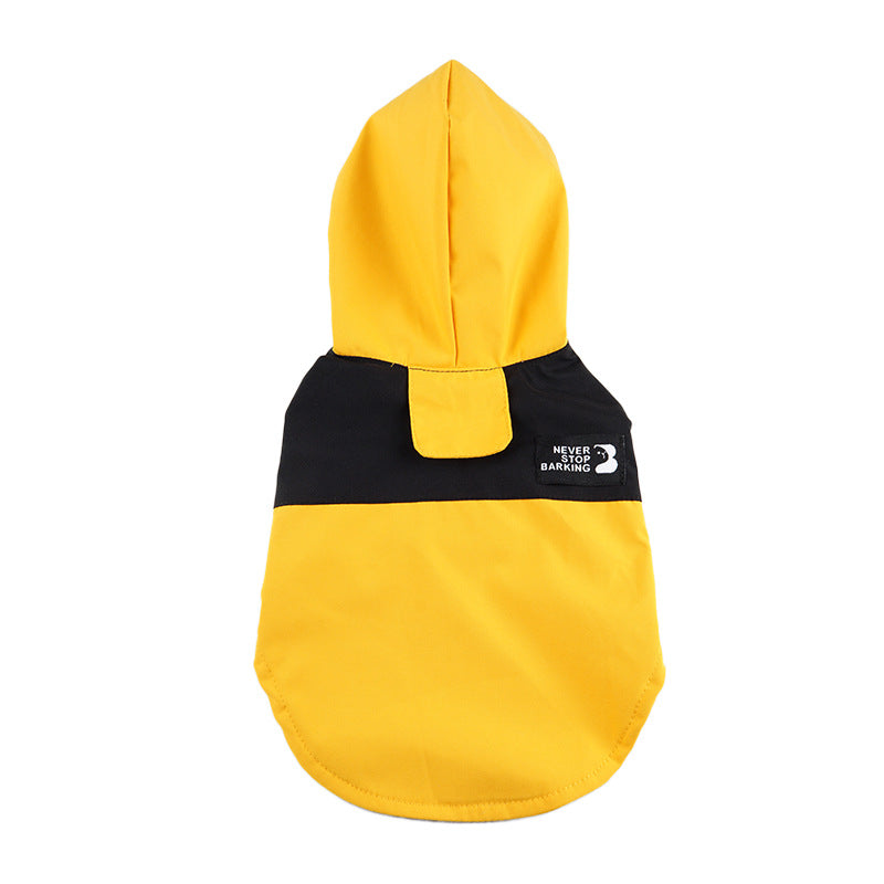 Color-Block Patchwork Dog Raincoat