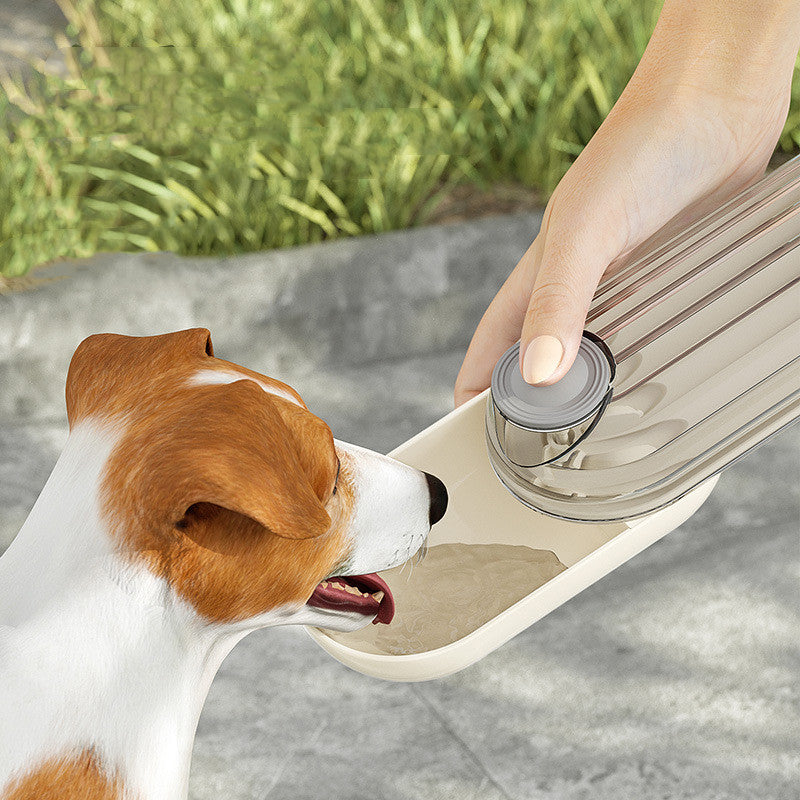 Green Portable Two-In-One Dog Water Cup