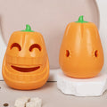 Interactive Dog Chew Toy Halloween Pumpkin Shaped, Treat-Dispensing Funnel Toy For All Breed Sizes, Durable Thermoplastic Rubber Pet Puzzle
