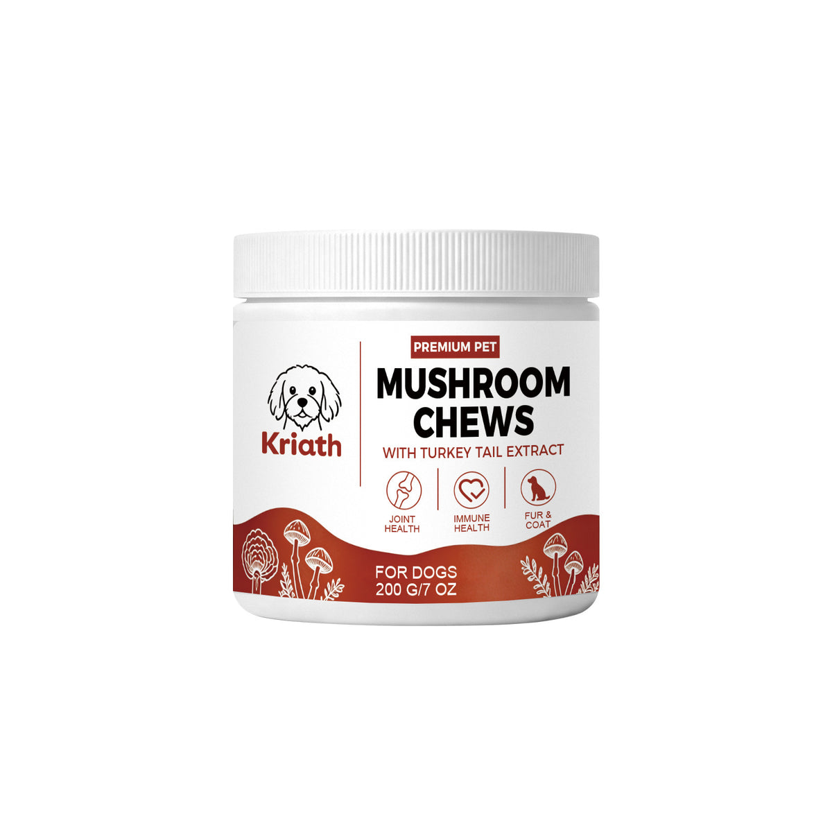 Mushroom Chewable Tablets For Dogs