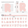 Pet Silicone Collar With Diy Letter And Rhinestone Accents, Adjustable