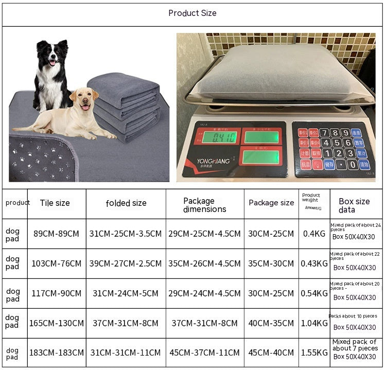 Pet Special Multi-Layer Water Absorption Anti-Seepage Cooling Anti-Dirty Waterproof Mattress Cover