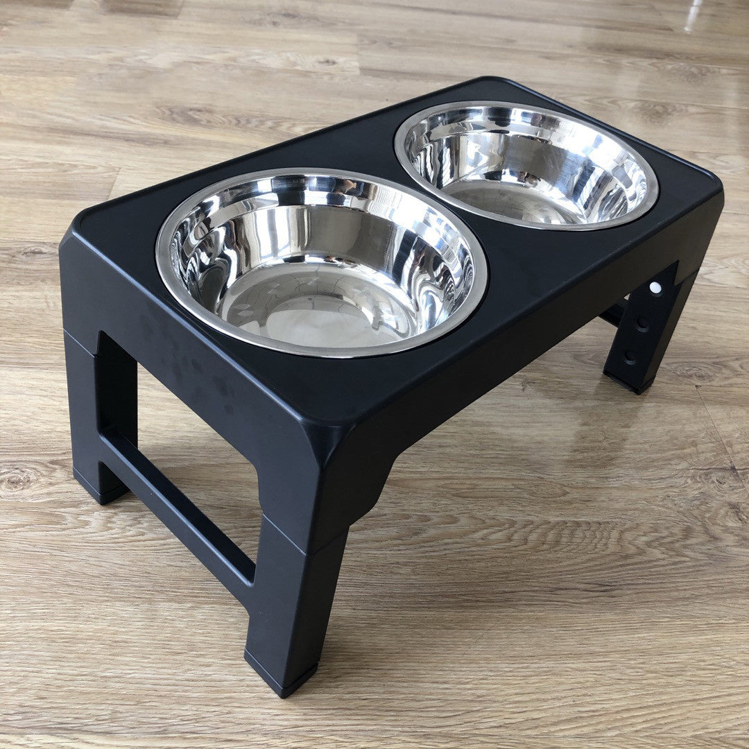 Adjustable Lifting Dog Bowl Food Basin Integrated
