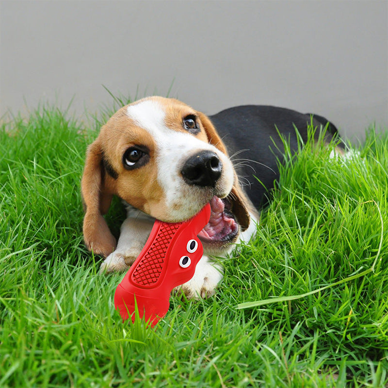 Vocal Rubber Rugby Dog Toy