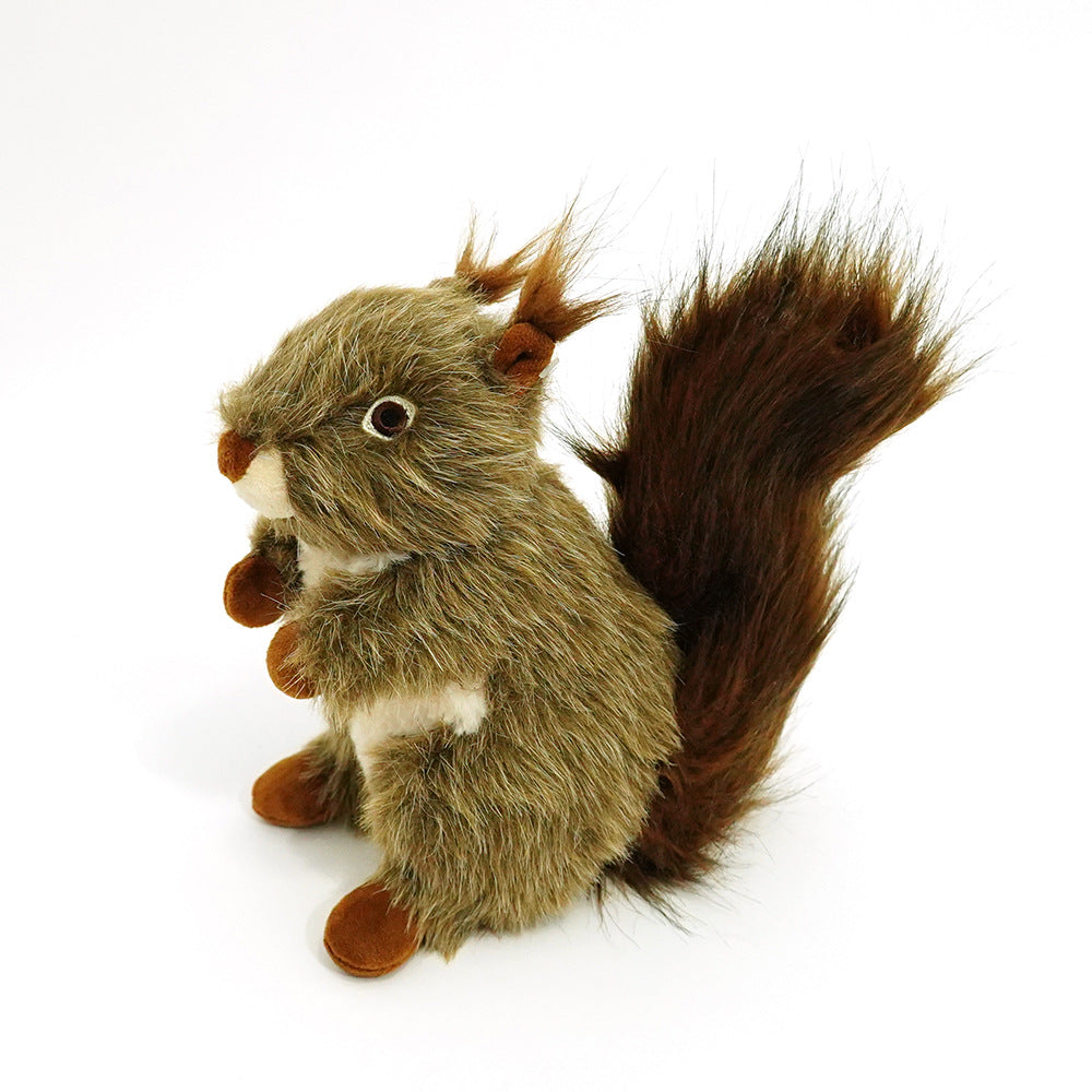 Squeaky Squirrel Plush Dog Chew Toy