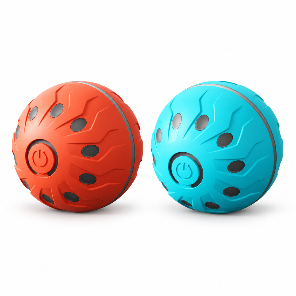 2 Pack Interactive Light-Up Dog Ball Toys