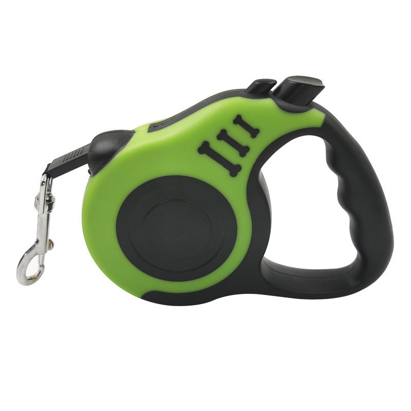 Automatic Retractable Dog Leash with Bone Print