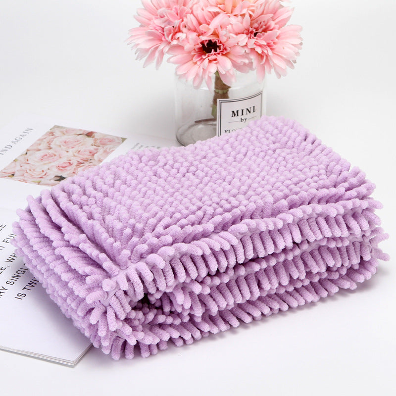 Chenille Quick-Drying Absorbent Dog Towel