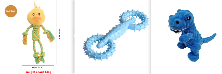 Plush Dog Toy Animal Shape Bite-Resistant Molar Pet Products