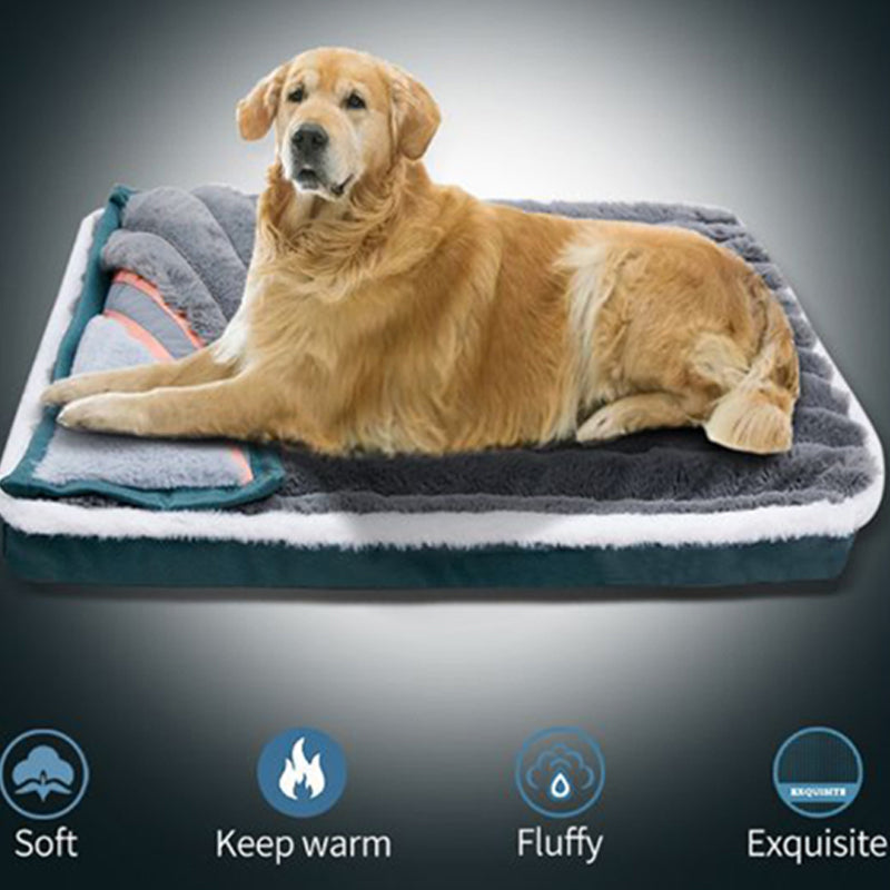 Dog Sleeping Mat Warm Pillow Anti-Tear Pet Floor Mat