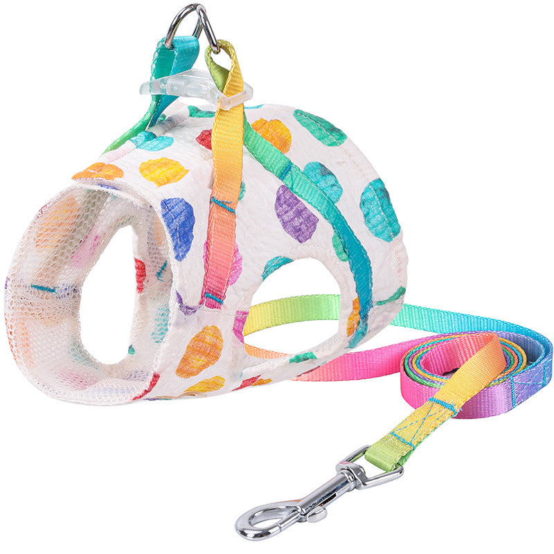 Pet Small Or Medium Sized Dog On A Chested Leash