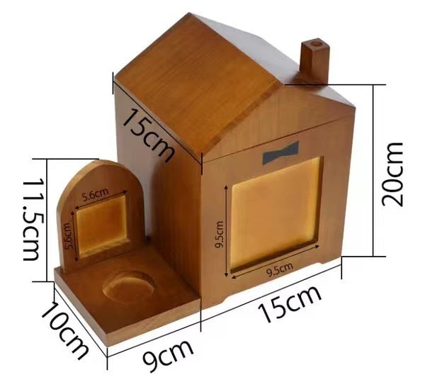 Pet Urn Solid Wood Memorial Wooden Box Animal Cremation Funeral Products
