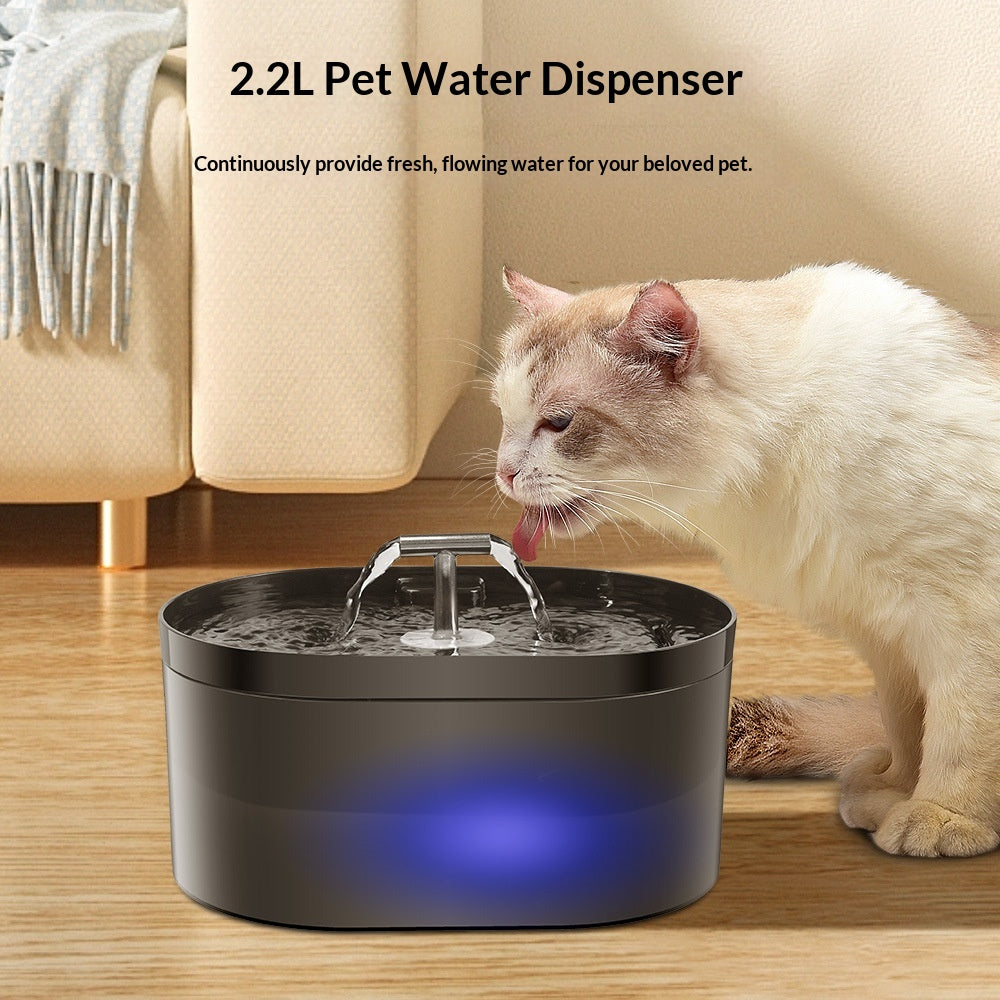 T-Shaped Dual-Spout Pet Water Fountain