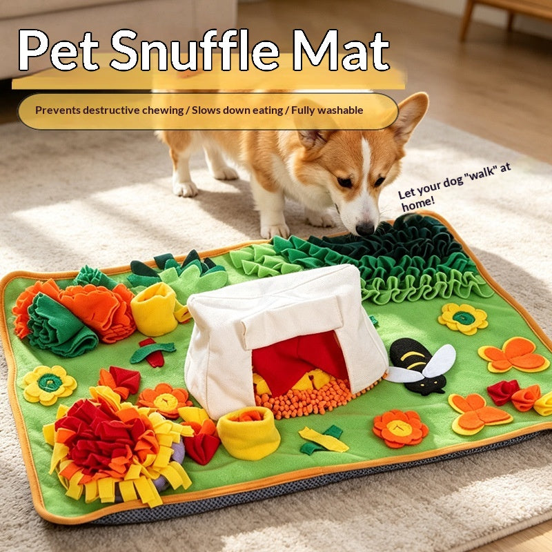 Tent-Shaped Pet Sniffing Boredom-Relief Mat