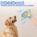 Dog Tissue Box Toy, Snuffle Treat Puzzle With Squeaker Tissue Box Toy With 47.2-In Pull-Out Fleece, Hidden Treat, Squeaker And Oxford Pouch