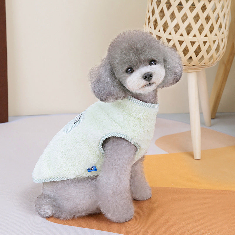 Warm Plaid Pet Vest
