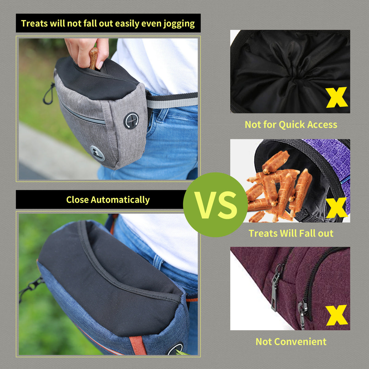 Multi-Functional Outdoor Pet Waist Dog Snack Training Bag