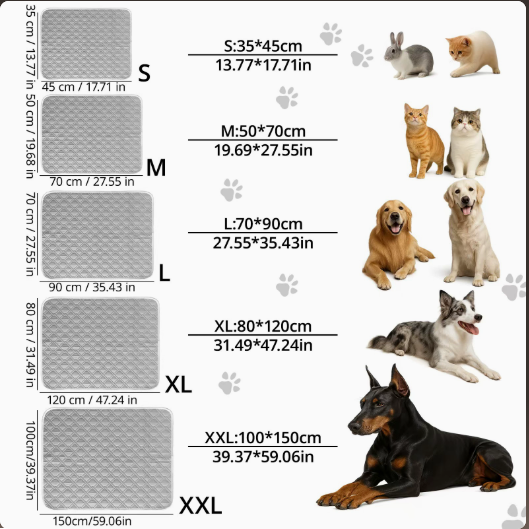 Ice Silk Cooling Dog Mattress