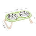 Foldable Plastic Stainless Steel Bowl For Pet Food Basin