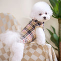 Winter Plaid Zip Dog Down Jacket
