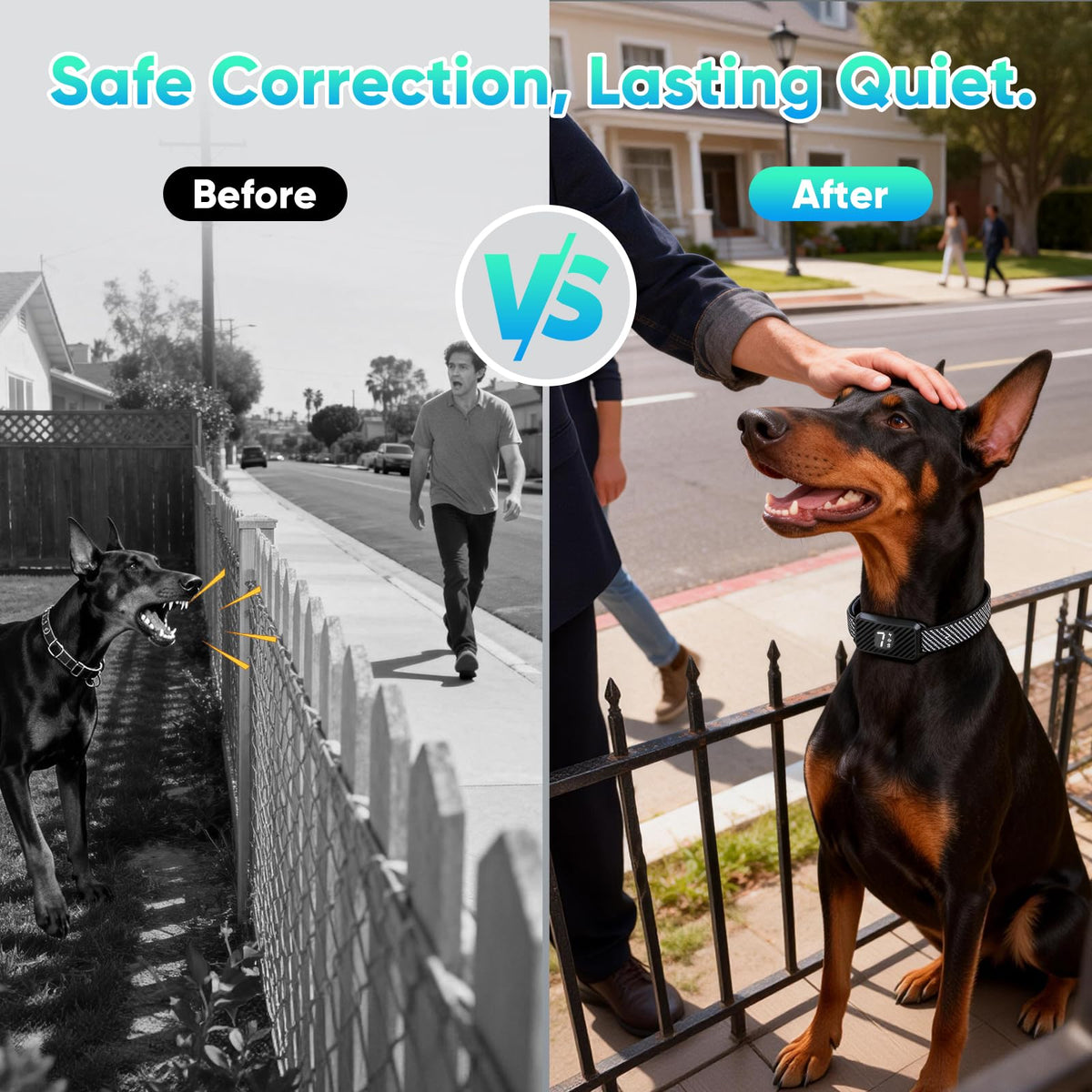 Rechargeable Smart Dog Bark Collar