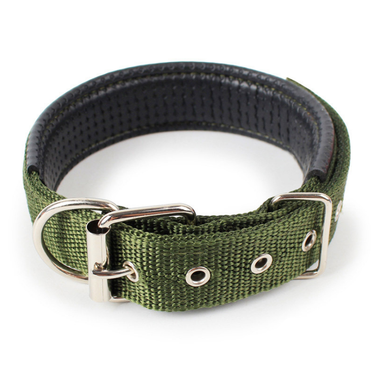 Soft Leather Lined Polypropylene Pet Collar