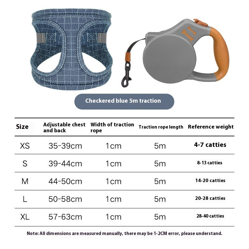 Vest-Style Rope Dog Walking Leash