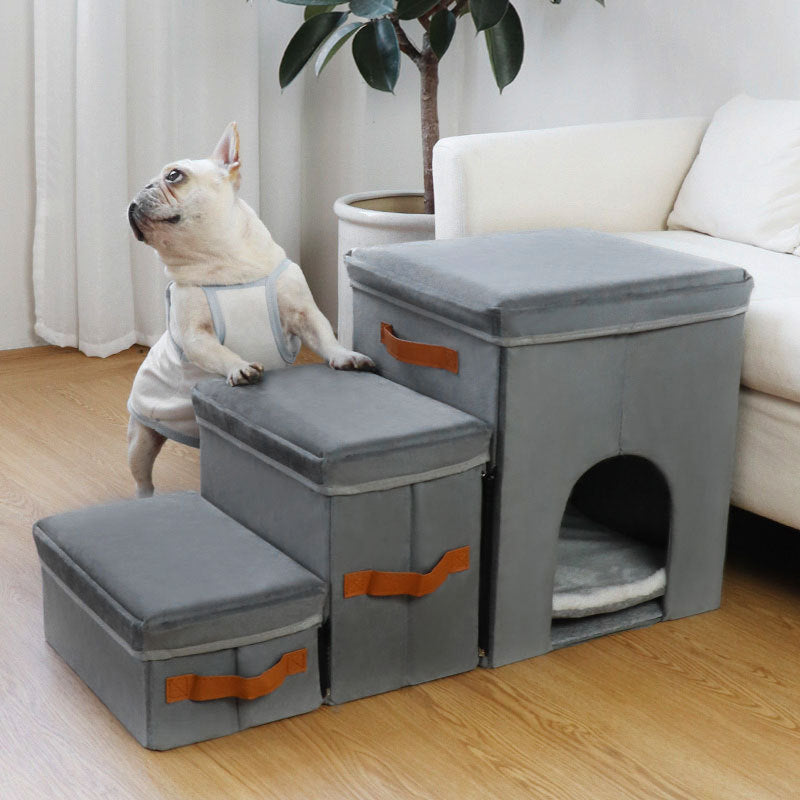 Foldable Pet Storage Stairs For Dogs