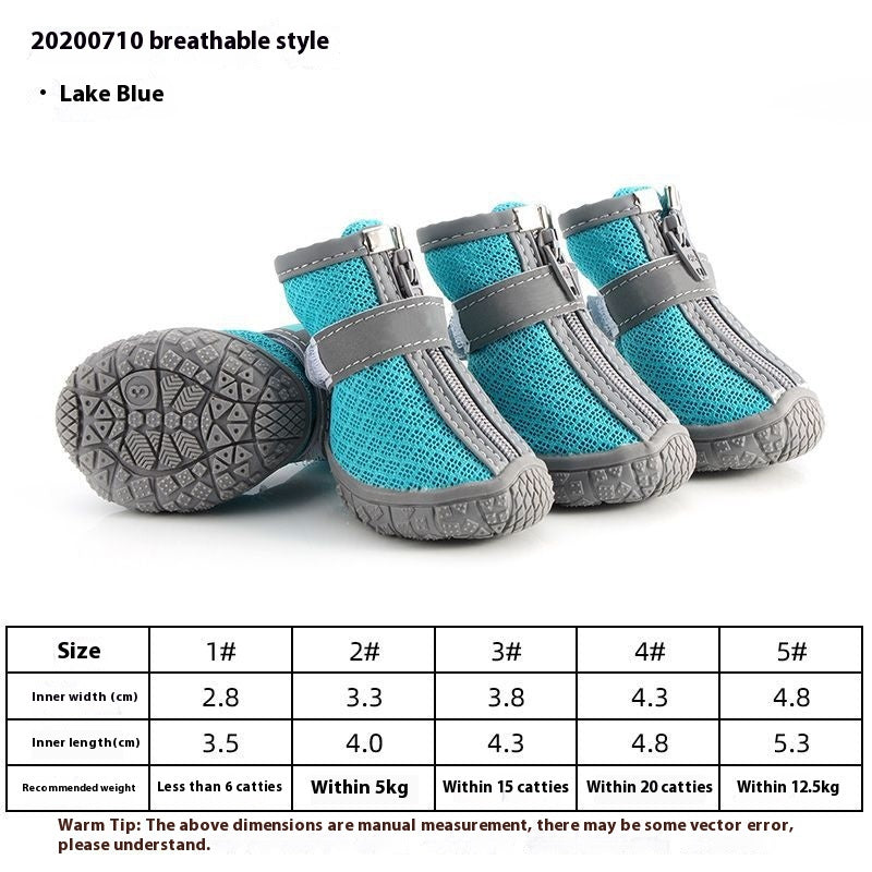 Waterproof Non-Slip Breathable Dog Shoes