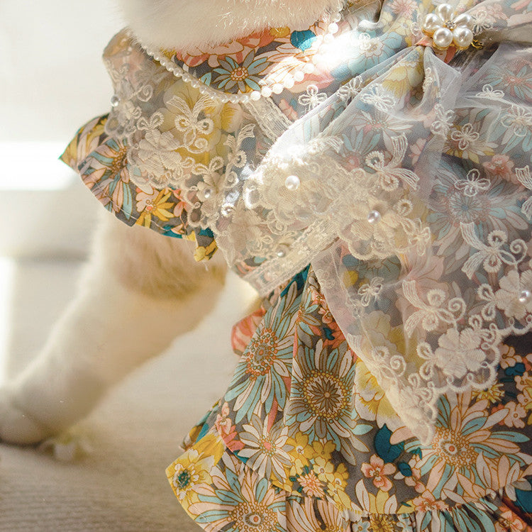 Anti Dropping Small And Medium-Sized Dog Dress