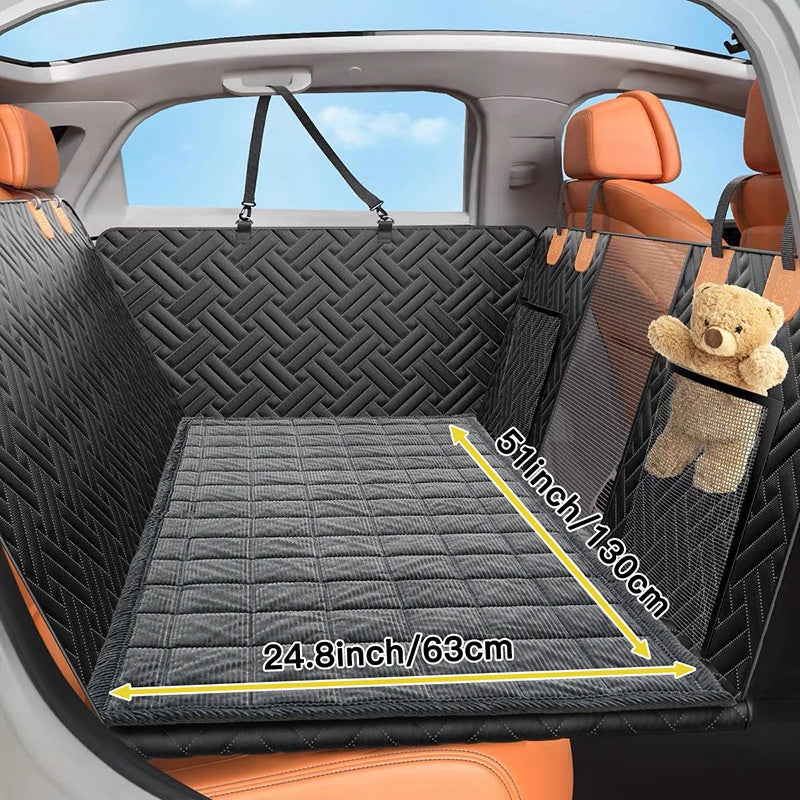 Plaid Car Pet Rear Seat Mat