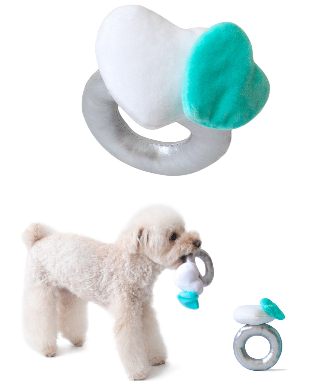 Pet Gift Ring To Relieve Boredom Sniff And Miss Food Plush Toy
