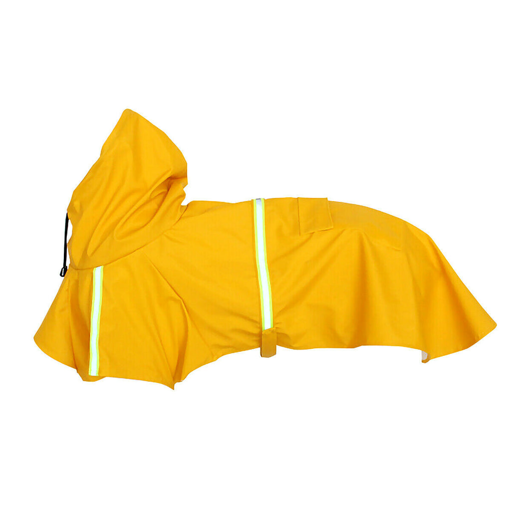 Waterproof Hooded Dog Raincoat With Leash