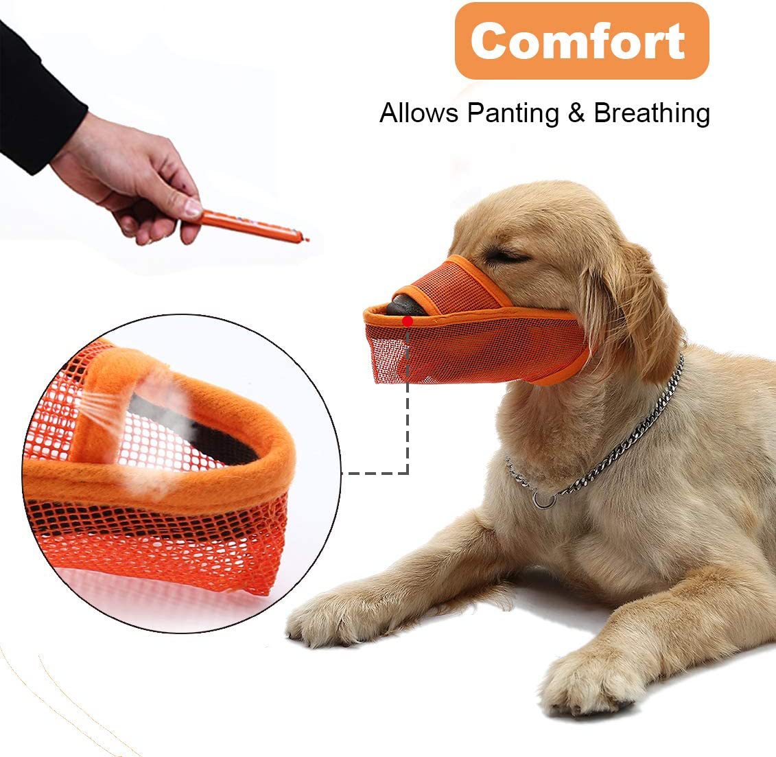 Breathable Mesh Anti-Bark Dog Muzzle