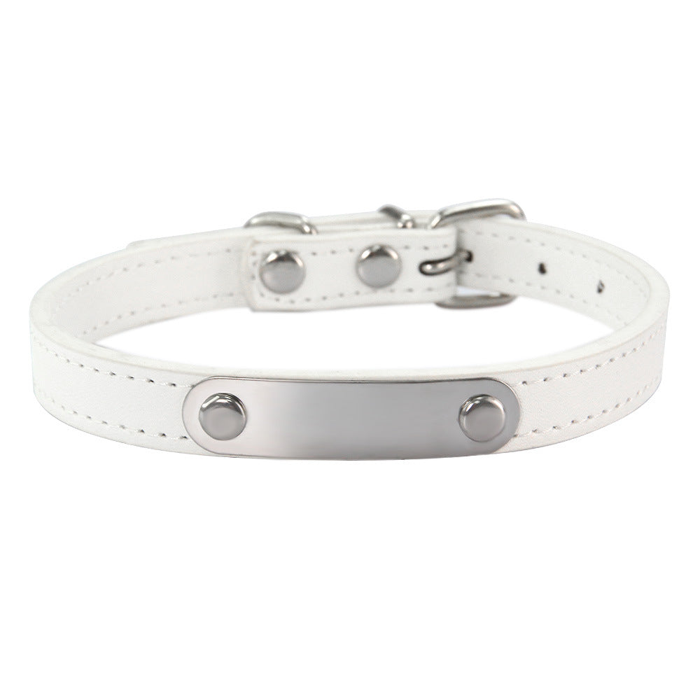 Simple Lettering Dog Collar