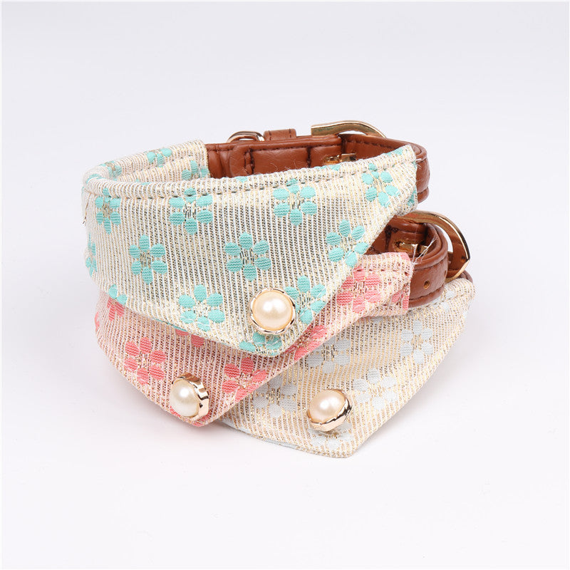Dog Triangular Bandana Collar For Small And Medium-Sized Dogs