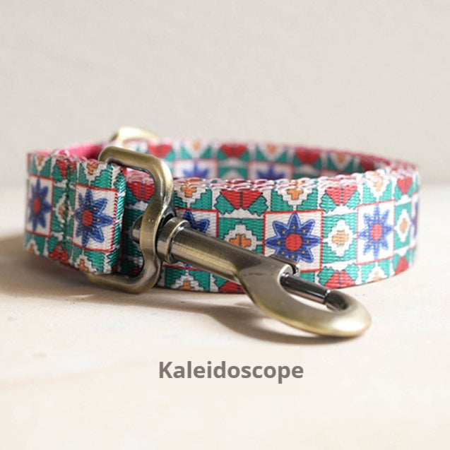 Kaleidoscope Imitation Nylon Pet Leash