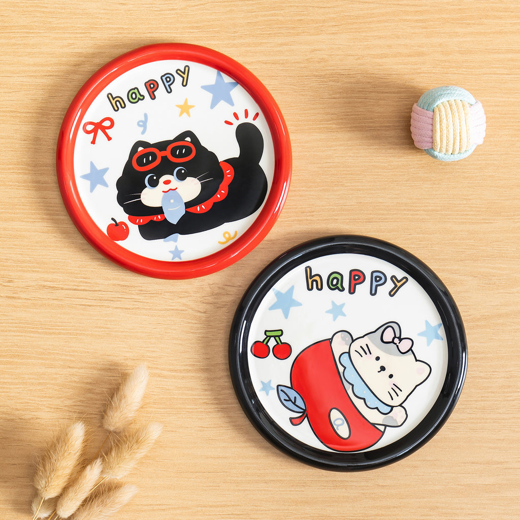Cute Cartoon Ceramic Cat Bowl
