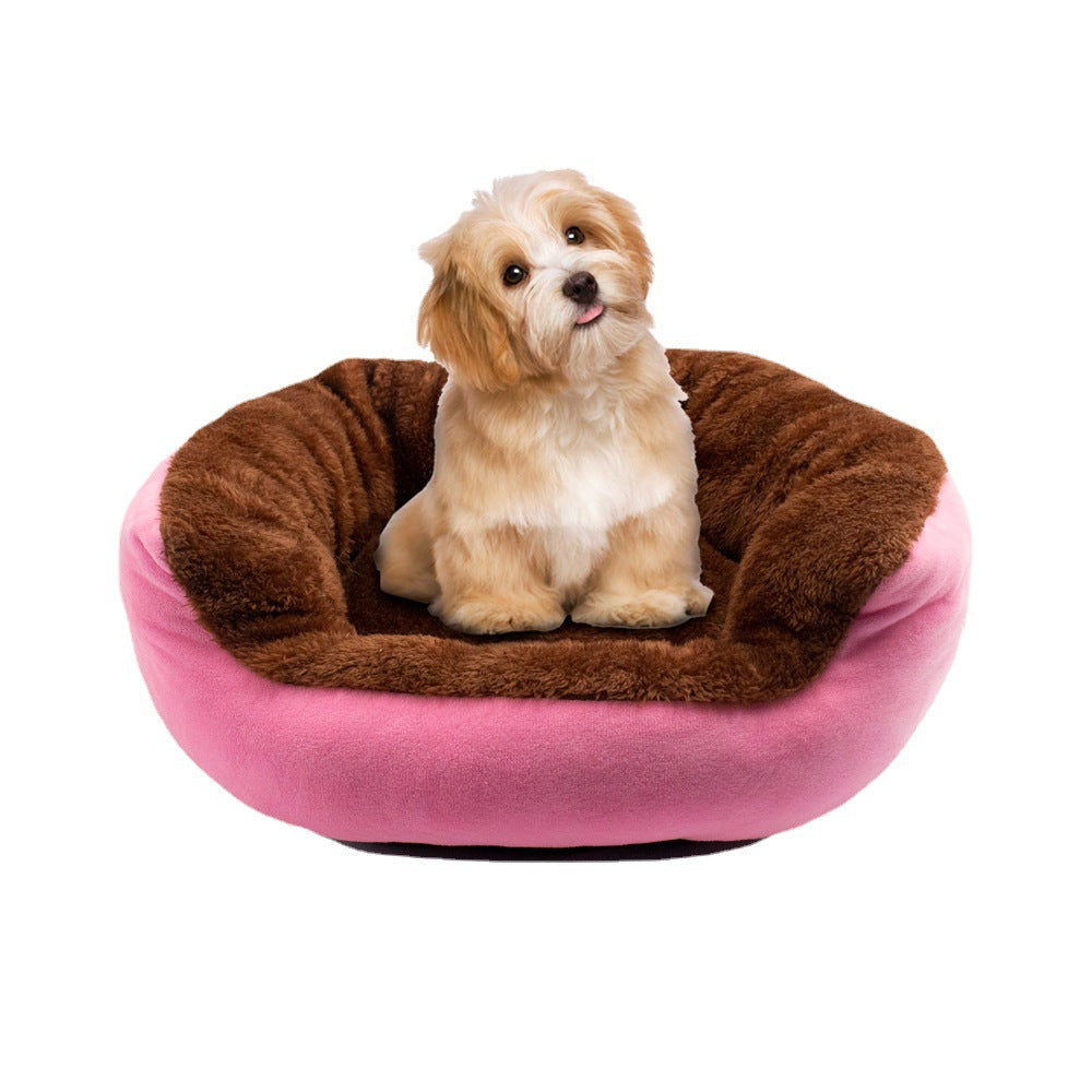 Explosive Dog Paw Print Plush Kennel Pet Sofa
