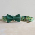 Floral Knitted Collar Set With Traction Rope
