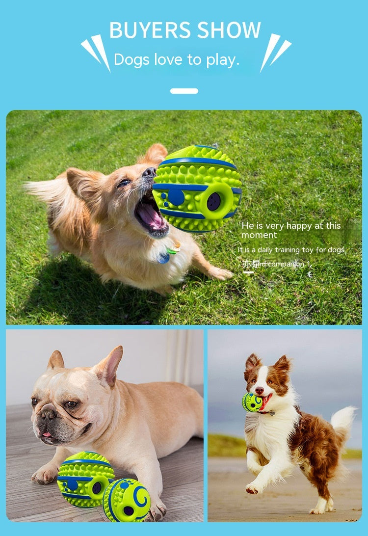 Dog Toy Ball Molar Teeth Cleaning Large Dog Puppy Bite-Resistant Relieving Stuffy Sound Big Dog Toy