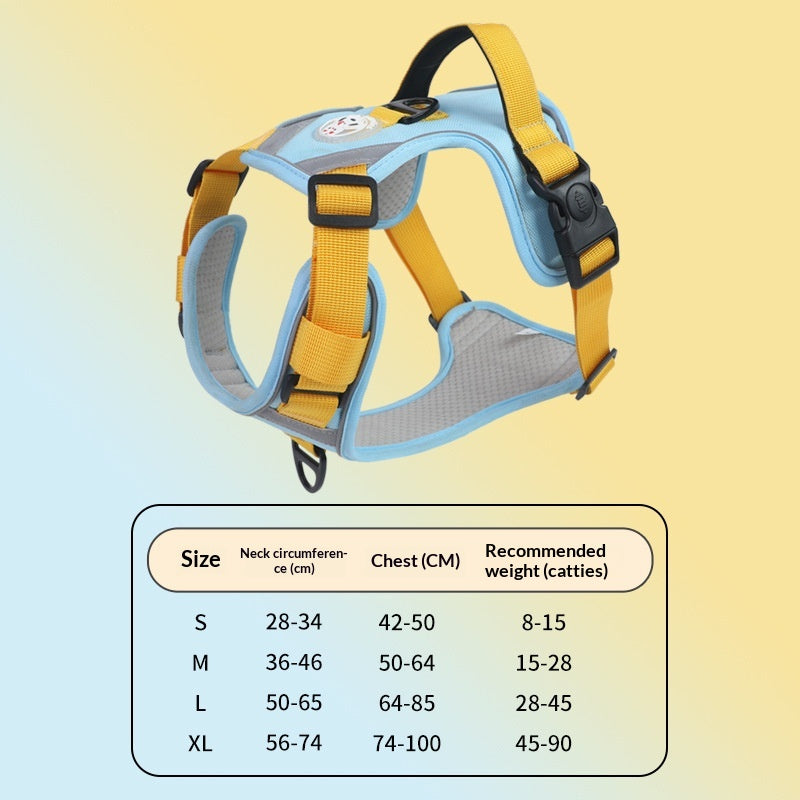Large Dog Chest Harness Leash Portable